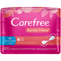 Photo of Carefree Barely There Unscented Panty Liners 42 Pack