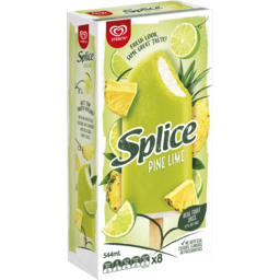 Photo of Splice Streets Ice Cream Pine Lime Mp8 Made With Real Fruit Juice 544 Ml 544ml