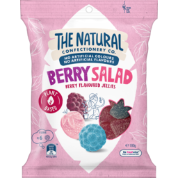 Photo of The Natural Confectionery Co. Berry Salad Plant Based Lollies 180g 180g
