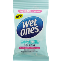 Photo of Wet Ones Be Gentle Senstiive Wipes Travel 15 Pack