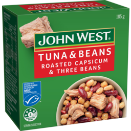 Photo of John West Tuna & Beans Roasted Capsicum & Three Beans 185g