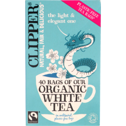 Photo of Clipper Organic Tea Bags White 40 Pack
