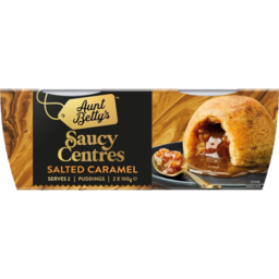 Photo of Aunt Bettys Salted Caramel Saucy Centres Pudding