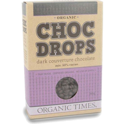 Photo of Organic Times Dark Choc Drops
