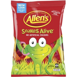 Photo of Allen's Snakes Alive Lollies Bag 200g 200g