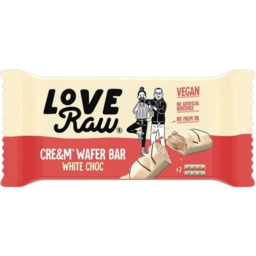 Photo of Love Raw Cream Wafer Bar White Chocolate