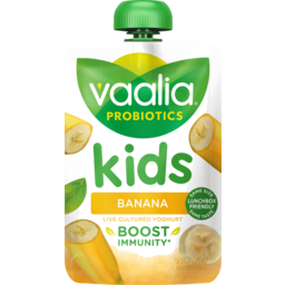 Photo of Vaalia 3x Probiotics Banana Kids Yoghurt Pouch