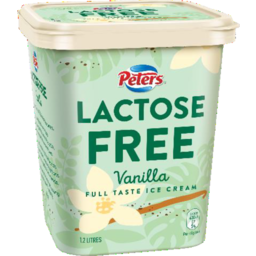 Photo of Peters Lactose Free Vanilla Ice Cream 1.2l