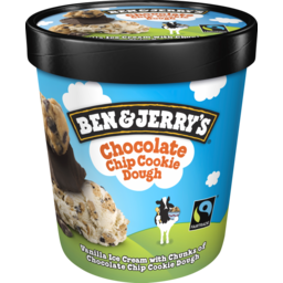 Photo of Ben & Jerry’S Ice Cream Tub With Chunks Of Chocolate Chip Cookie Dough 458 Ml 458ml