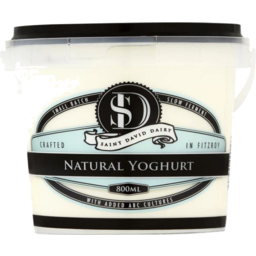Photo of St Davids Dairy Natural Yoghurt 800ml Tub