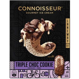 Photo of Connoisseur Ice Cream Tripple Choc Cookie 4pk