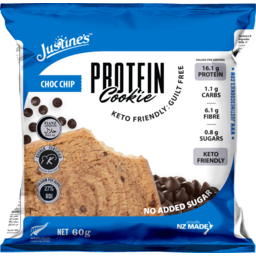 Photo of Justine Keto Protein Cookie Choc Chip 60gm