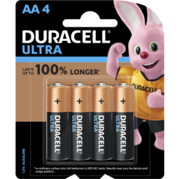 Photo of Duracell Ultra Aa Alkaline Batteries 4 Pack