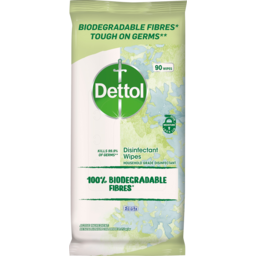 Photo of Dettol 100% Biodegradable Fibres Fresh Disinfectant Wipes 90 Pack