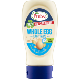 Photo of Praise Mayo W/Egg Lite 25% L/S 380gm