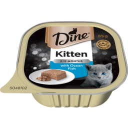 Photo of Dine Kitten Wet Cat Food Ocean Fish Tray