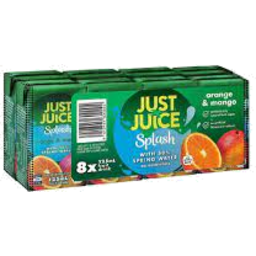 Photo of Just Juice Splash with Water 8 Pack