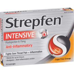 Photo of Strepfen Intensive Sugar Free Orange 16 Lozenges