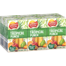 Photo of Golden Circle® Tropical Punch Fruit Drink Multipack Poppers 6.0x250ml