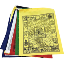 Photo of INCENSE OF THE WORLD Windhorse Tibetan Prayer Flag Lge