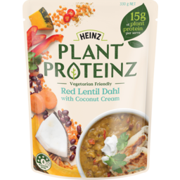 Photo of Heinz® Plant Proteinz™ Red Lentil Dahl With Coconut Cream 330g 330g