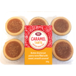 Photo of Bakers Collection Caramel Tarts with Gold Fleck 6pk 200gm