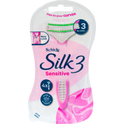 Photo of Schick Silk 3 Sensitive Disposable Razors 4pk 4pk