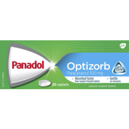 Photo of Panadol Optizorb Paracetamol Caplets 20 Pack