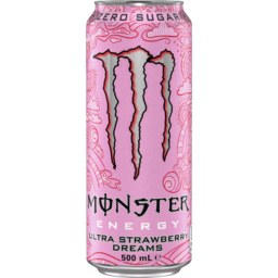 Photo of Monster Energy Drink Can Ultra Strawberry Dreams Zero Sugar 500ml