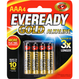 Photo of Eveready Gold Alkaline Aaa Batteries 4 Pack