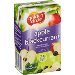 Photo of Golden Circle Apple Blackcurrant Fruit Drink Multipack Poppers 6.0x250ml