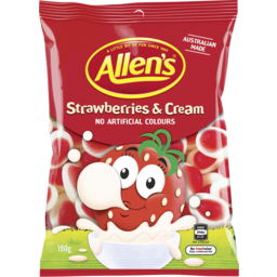 Photo of Allen's Strawberries & Cream 190g