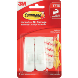 Photo of Command Mounting Hook Medium - White 1 Pack