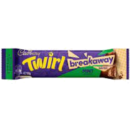 Photo of Cadbury Choc Twirl Breakaway Mint 32gm