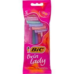 Photo of Bic Twin Lady Sensitive Disposable Razor 5 Pack