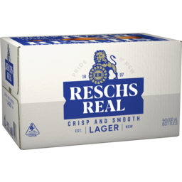 Photo of Reschs Real Lager 4x6 X 330ml Bottles 4.0x6ml