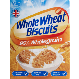 Photo of Whole Wheat Biscuits Cereal 95% Wholegrain 430g