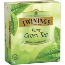 Photo of Twinings Pure Green Tea Bag 100 Pack 150g