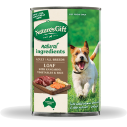 Photo of Nature's Gift Loaf With Kangaroo, Vegetables & Rice Wet Dog Food 700g