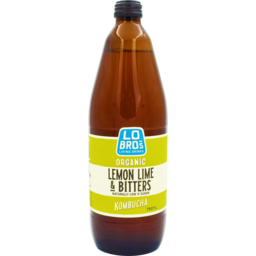 Photo of Lo Bros Kombucha Lemon Lime & Bitters 750ml