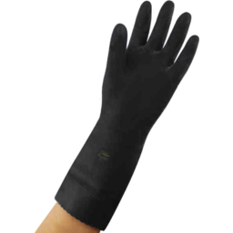 Photo of Ansell Heavy Duty Black Gloves Medium 