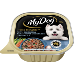 Photo of My Dog Home Delights Wet Dog Food With Chicken & Farmhouse Vegetable Casserole Tray