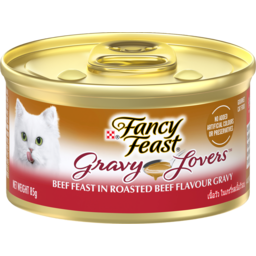 Photo of Fancy Feast Gravy Lovers Beef Feast In Roasted Beef Flavour Gravy Wet Cat Food Can