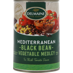 Photo of Delmaine Mediterranean Black Bean Vegetable Medley