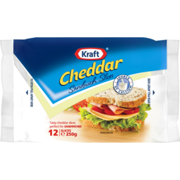 Photo of Kraft Cheddar Sandwich Cheese Slices 12 Pack