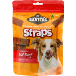 Photo of Baxters Dog Straps Beef 250g