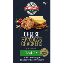 Photo of Mainland Tasty Cheese & Artisan Crackers On The Go With Cranberry & Sunflower Seed Crackers