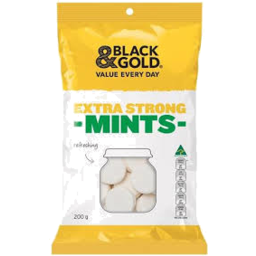 Photo of Black & Gold Extra Strong Mints