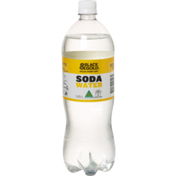 Photo of Black & Gold Soda Water Bottle