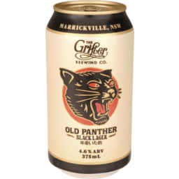 Photo of Grifter Brewing Old Panther Black Lager Can